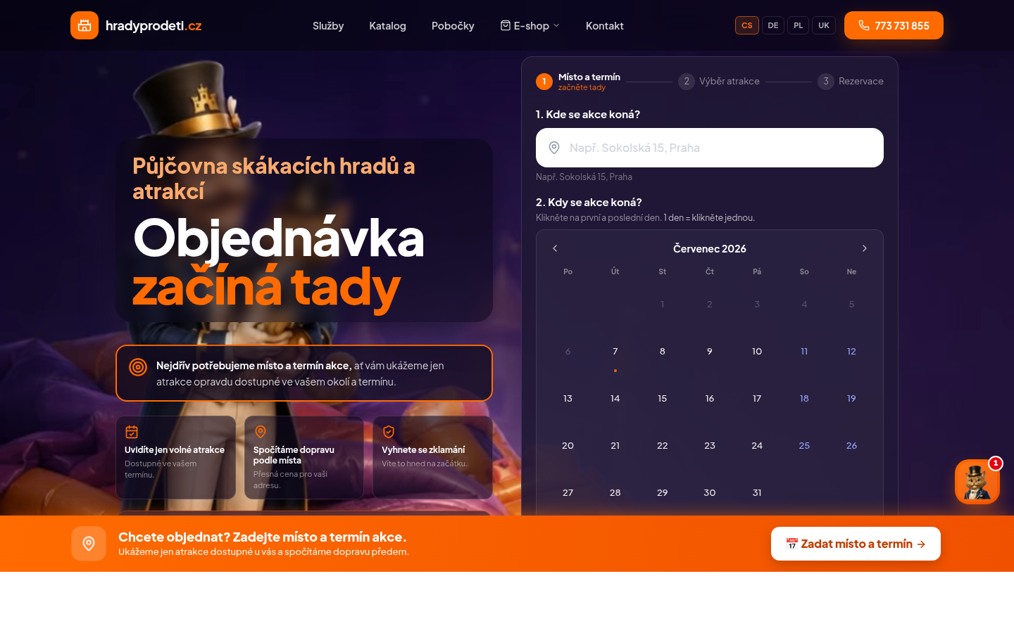 Hrady systém — provoz hradyprodeti.cz