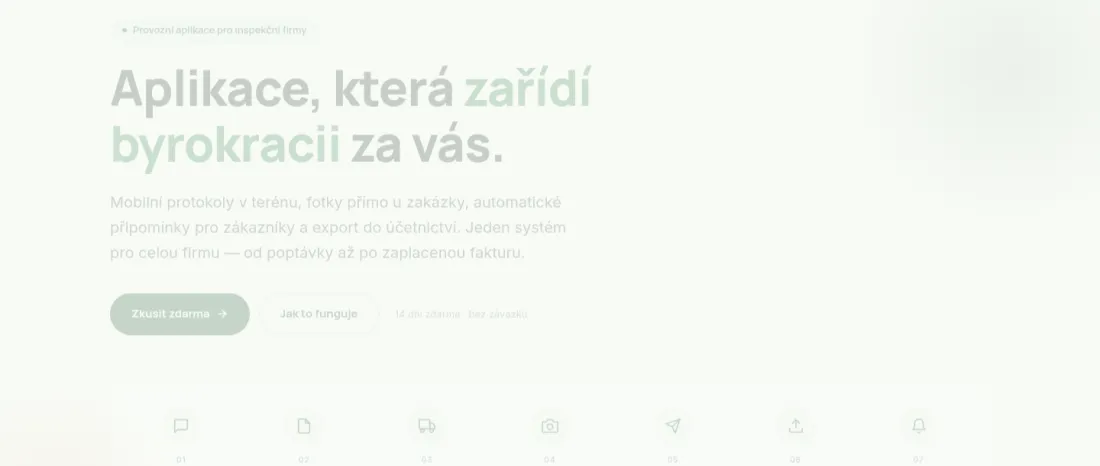 Inspektio — přehled zakázek a terénní protokoly